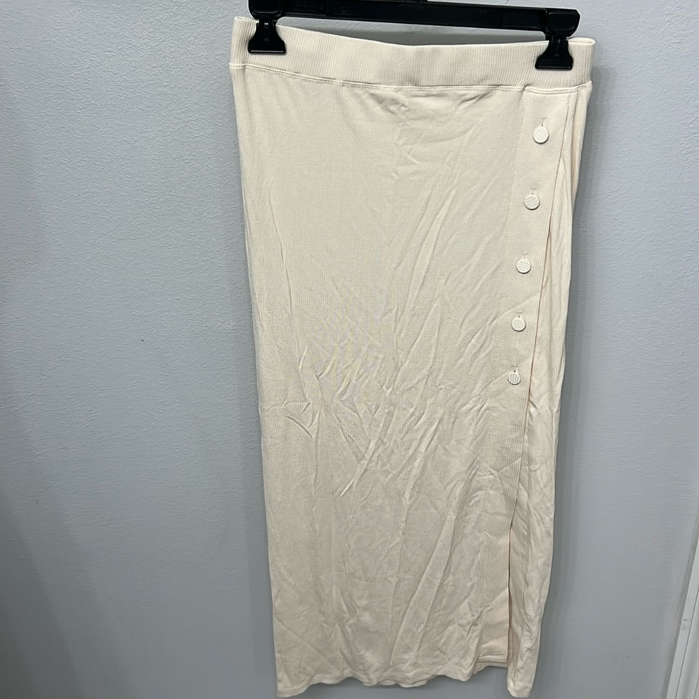 Mable Cream Cotton Pencil Skirt size medium - Picture 3 of 8